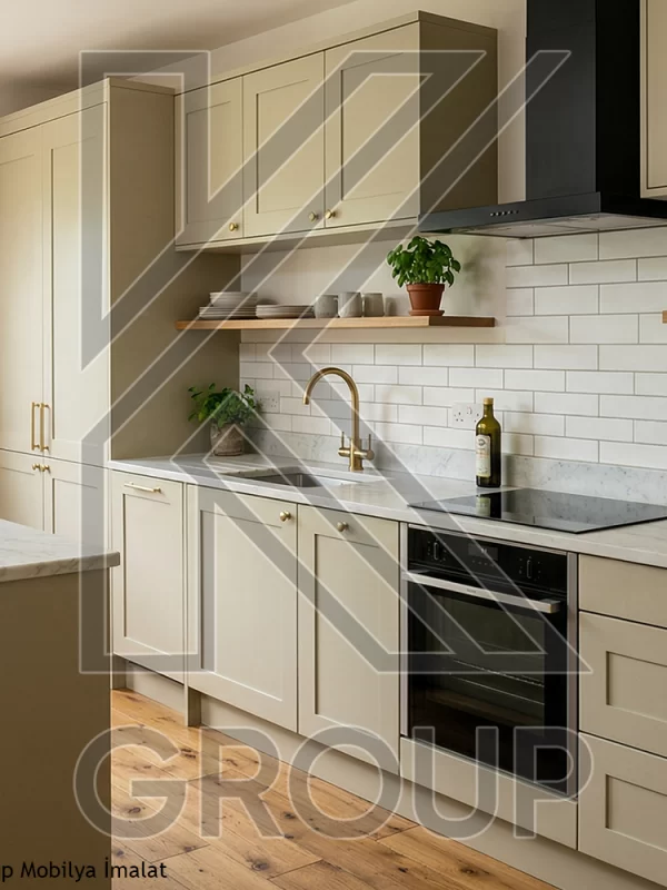 Yeşil Sarı Mutfak Dolabı | Lake Kapak